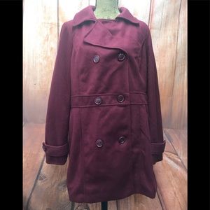 Shop the trends size 1x Maroon coat